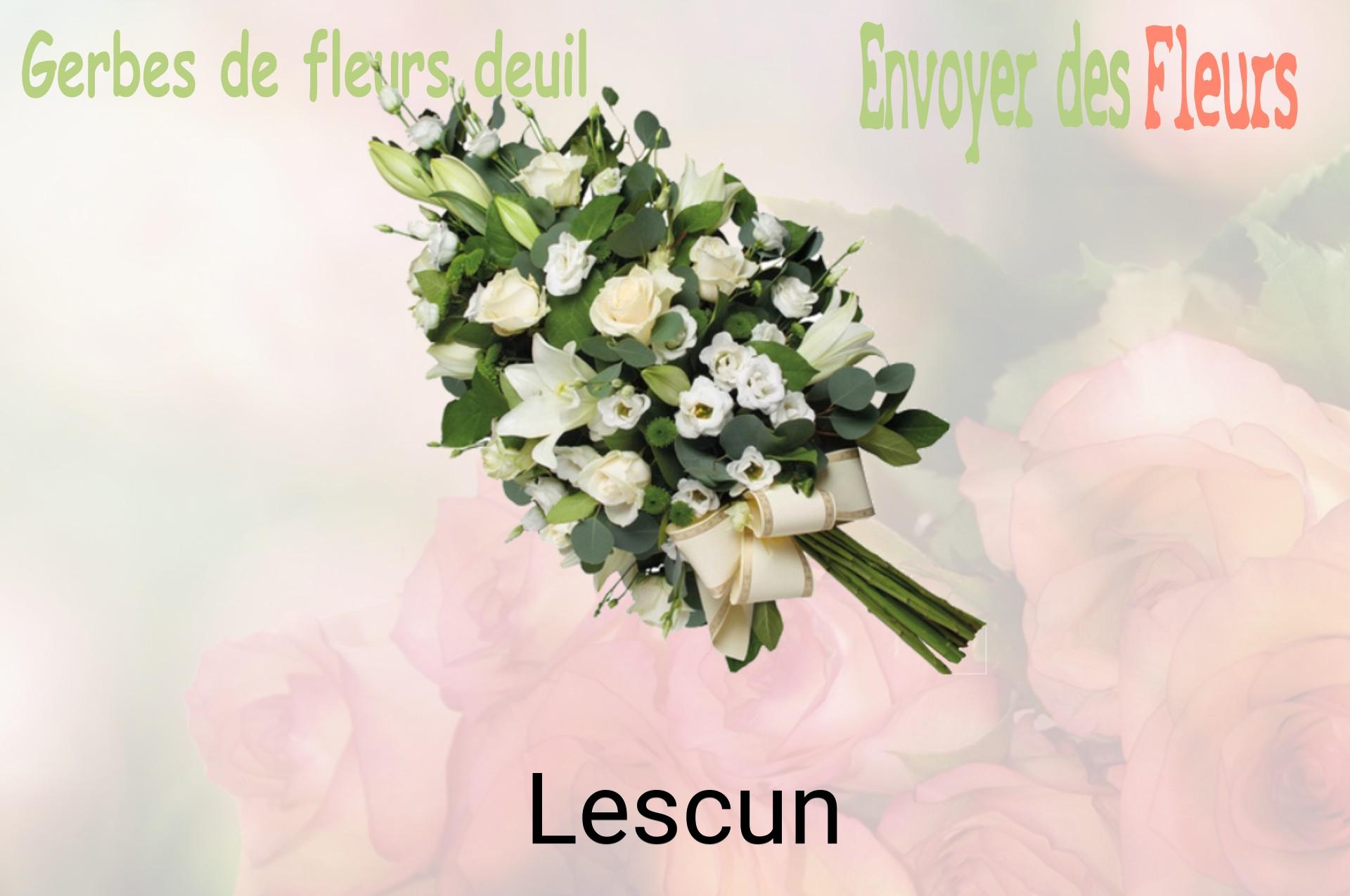 Gerbe de fleurs de deuil livrée à Lescun